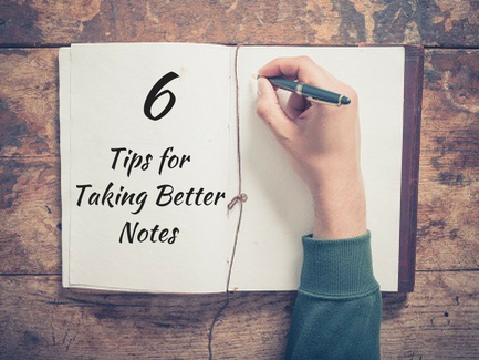 taking notes